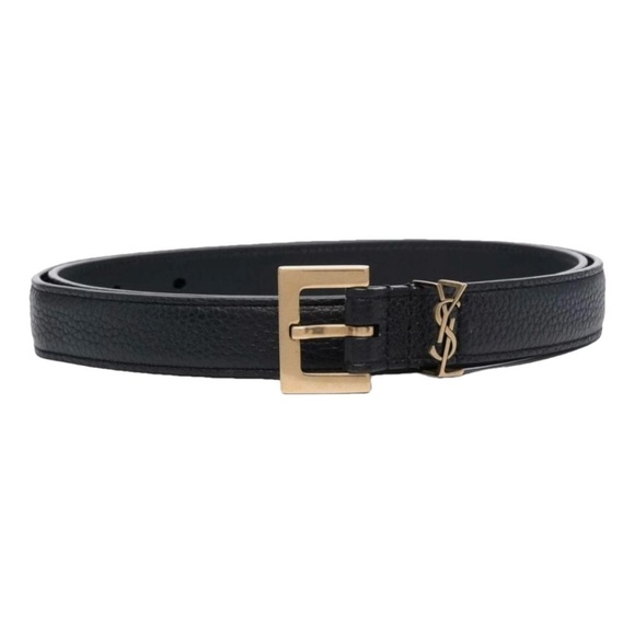 SAINT LAURENT YSL logo leather belt size 85 - Picture 1 of 3